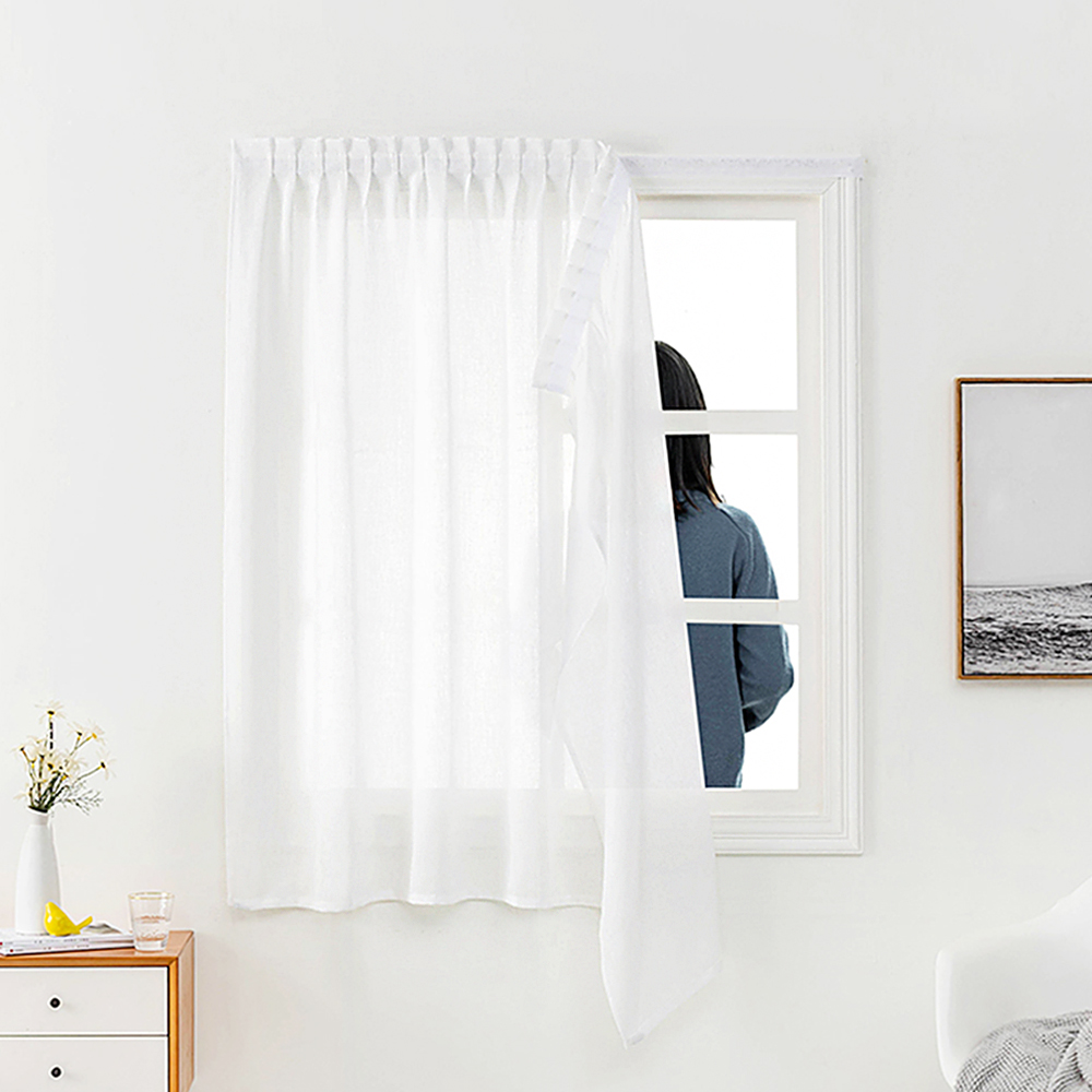 벨크로커튼 붙이는 창문가리개 미니 패브릭 주방 창문가림막