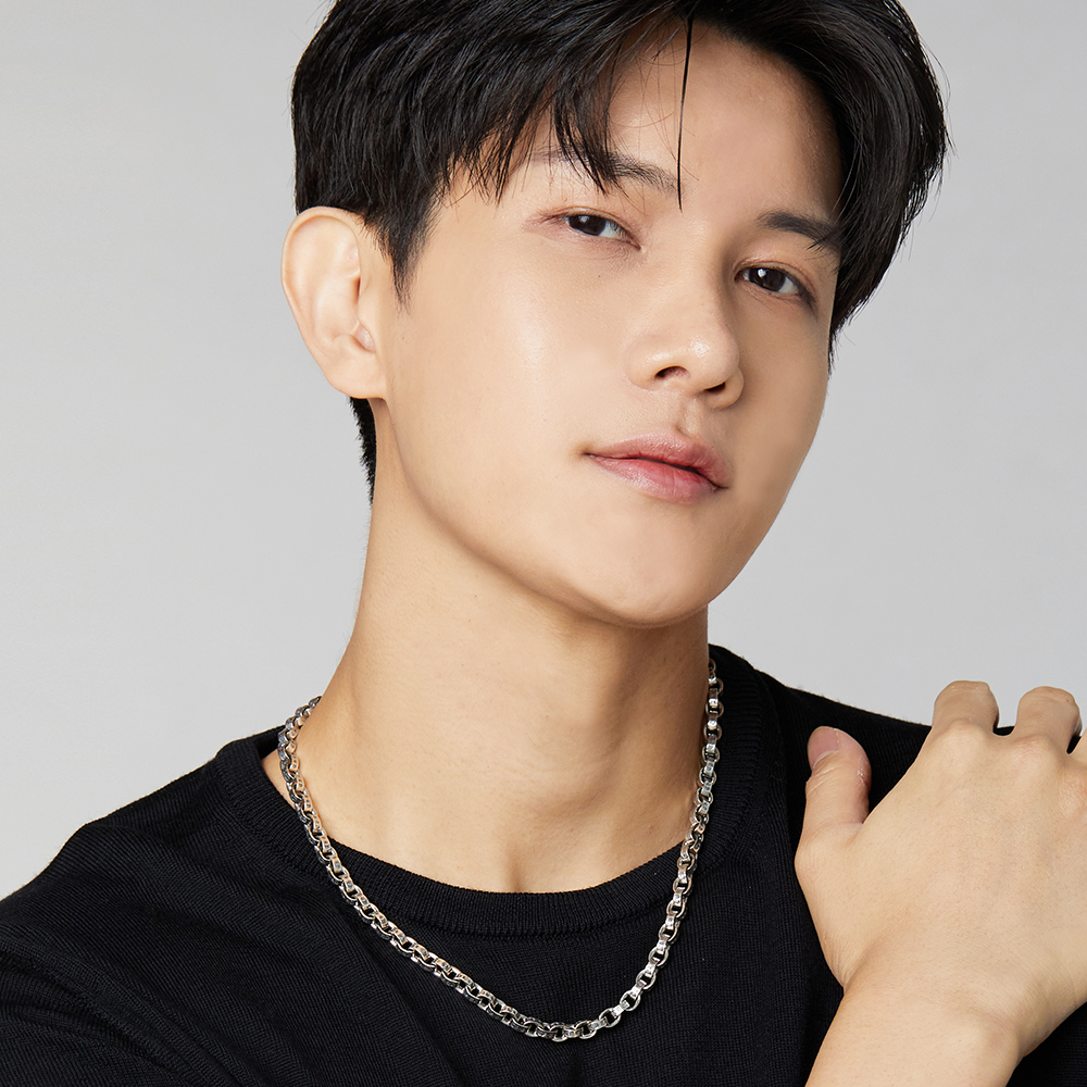 925실버 페이퍼체인목걸이 순은necklace 남자실버목걸이 줄 - 상세 이미지 3