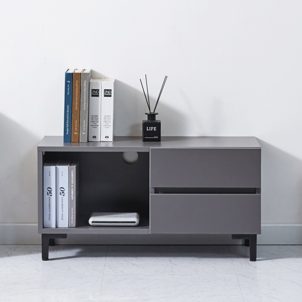 포머 안방 낮은 미니티비다이 폭좁은 tv선반 거실장 800