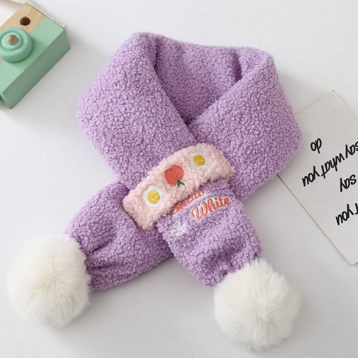 겨울 유아 아동 여아 초등 어린이 털 방한 방울 워머 머플러 목도리 - 상세 이미지 5