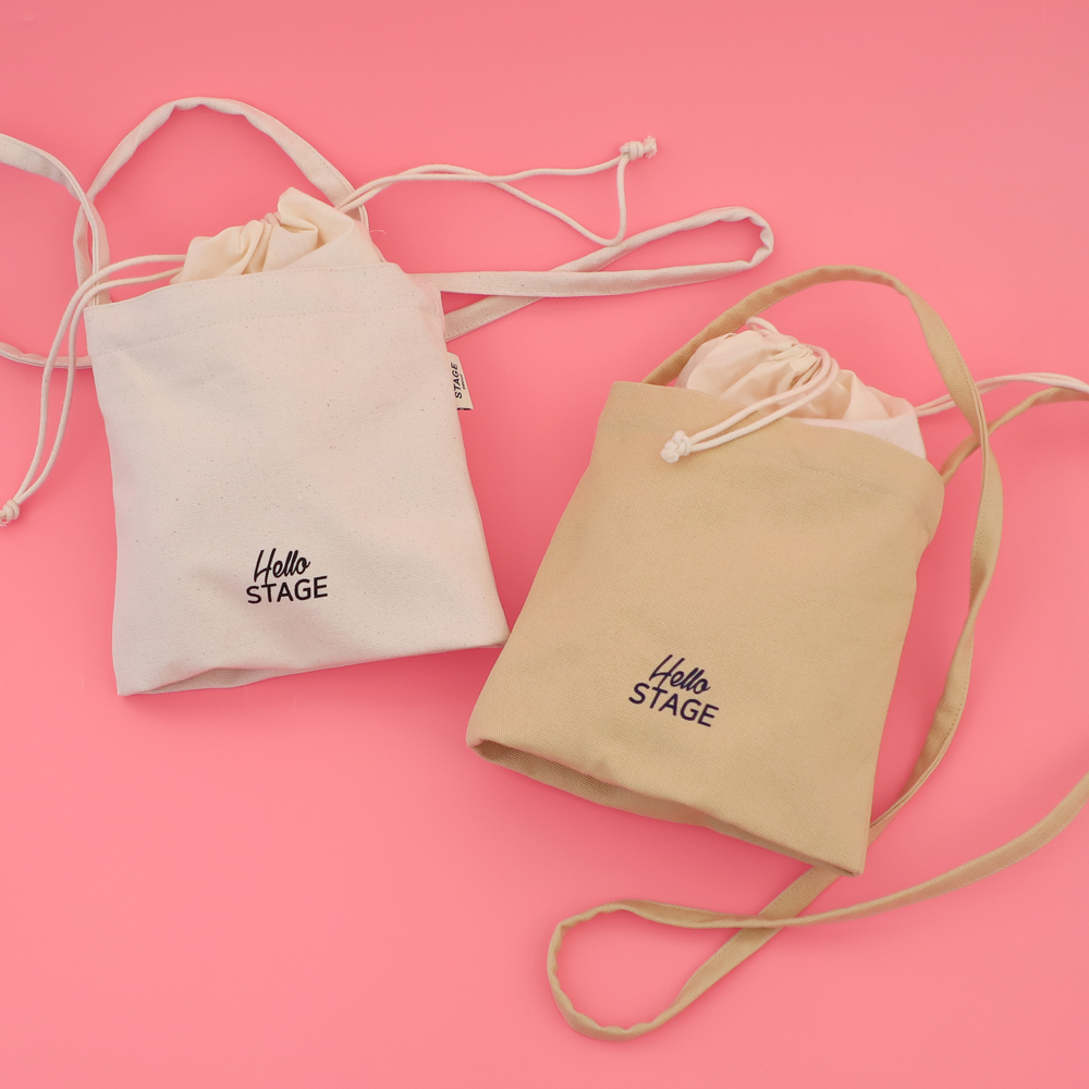 미니 크로스 백 핸드폰 가방 [코튼 캔버스]