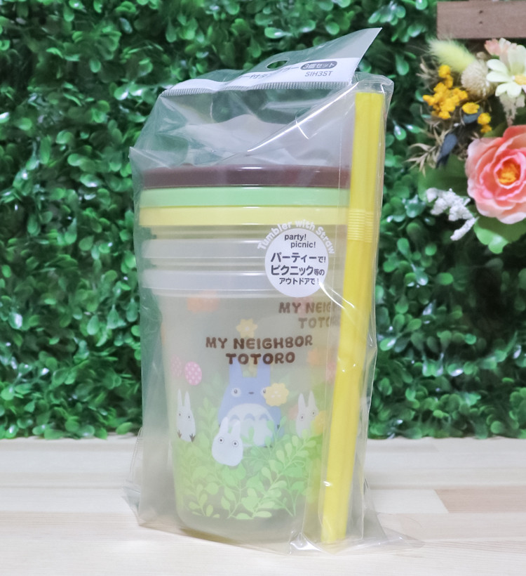 스케이터 토토로 캐릭터 빨대컵 3세트 320ml SIH3ST - 주방·식기 - 하카타몰