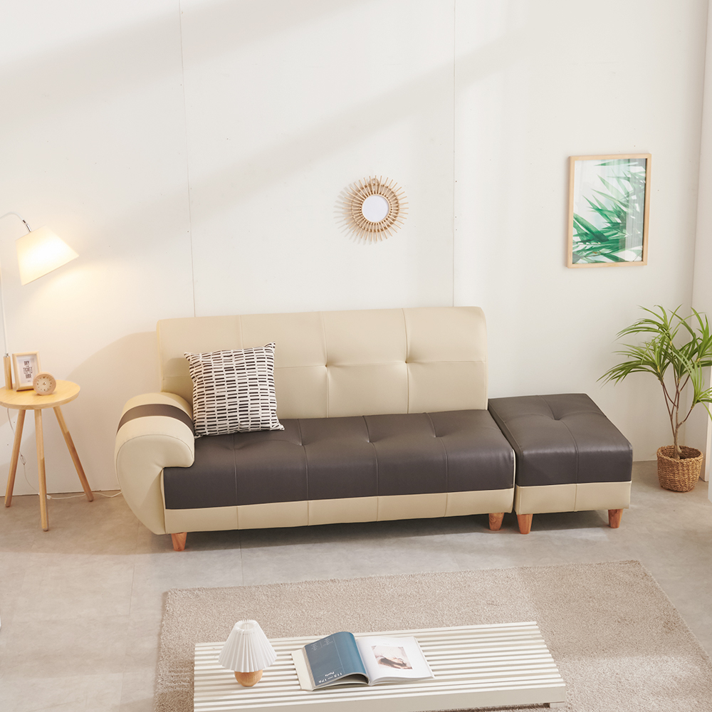 서광퍼니처 로엠 라텍스 3인용 쇼파 소파 스툴세트