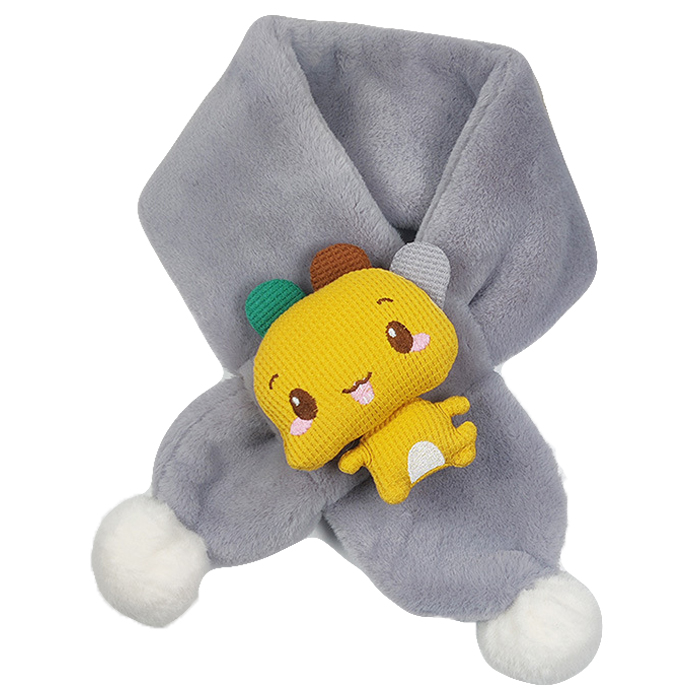 겨울 유아 아동 여아 남아 초등 학생 어린이 털 방한 공룡 캐릭터 머플러 목도리 - 상세 이미지 5