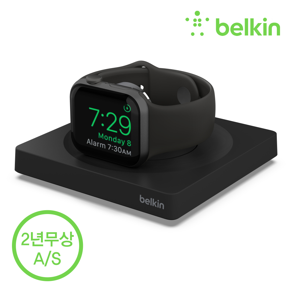 벨킨 부스트업 프로 애플워치 휴대용 고속 충전기 WIZ015bt 애플워치8 울트라 SE 호환 초고속 충전 스탠드 - 상세 이미지 3