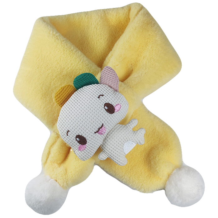 겨울 유아 아동 여아 남아 초등 학생 어린이 털 방한 공룡 캐릭터 머플러 목도리 - 상세 이미지 3