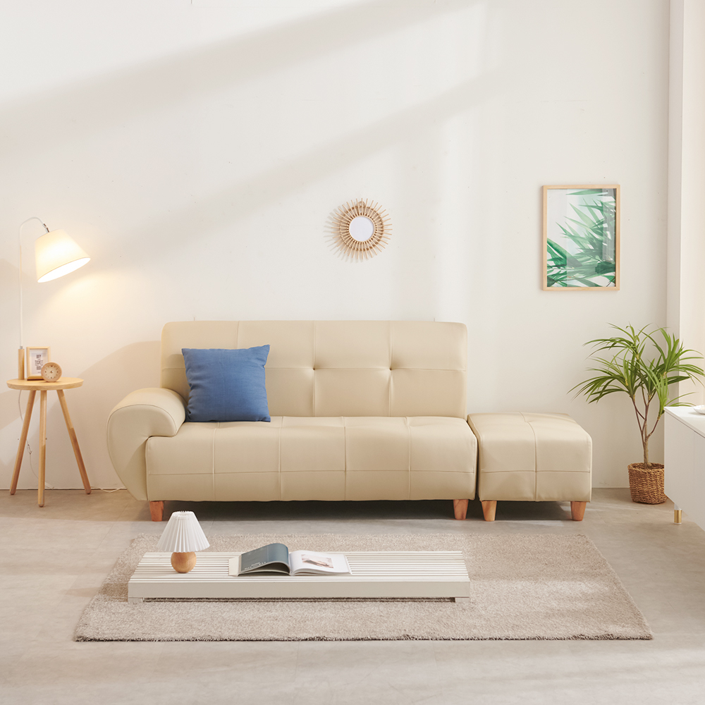 서광퍼니처 로엠 라텍스 3인용 쇼파 소파 스툴세트