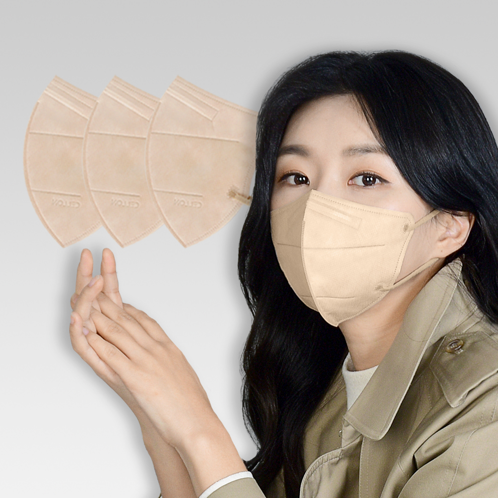 유어핏 새부리형 대형 숨쉬기편한 컬러 마스크 10매 - 상세 이미지 2