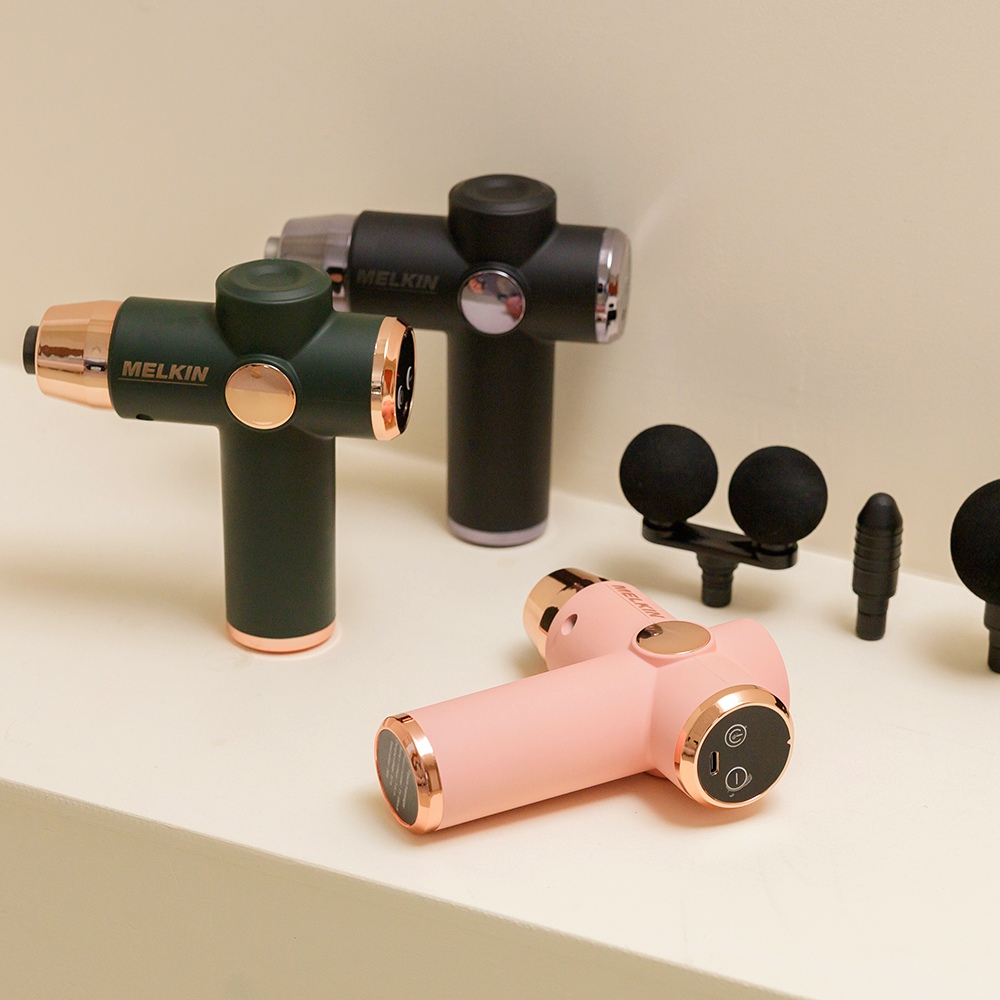 멜킨 어썸 미니 휴대용 마사지건 추천 무선 전동 초경량 저소음 안마기 어깨 승모근 전신