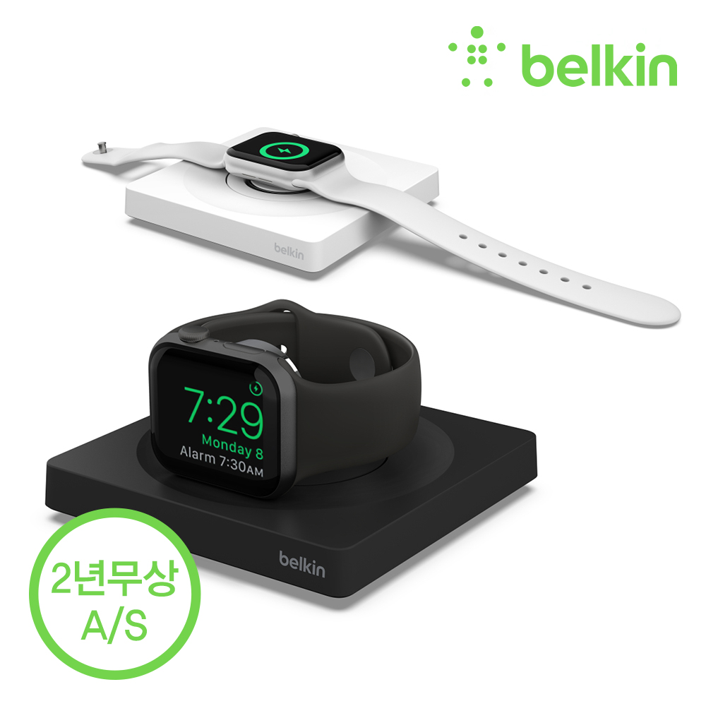벨킨 부스트업 프로 애플워치 휴대용 고속 충전기 WIZ015bt 애플워치8 울트라 SE 호환 초고속 충전 스탠드 - 상세 이미지 2