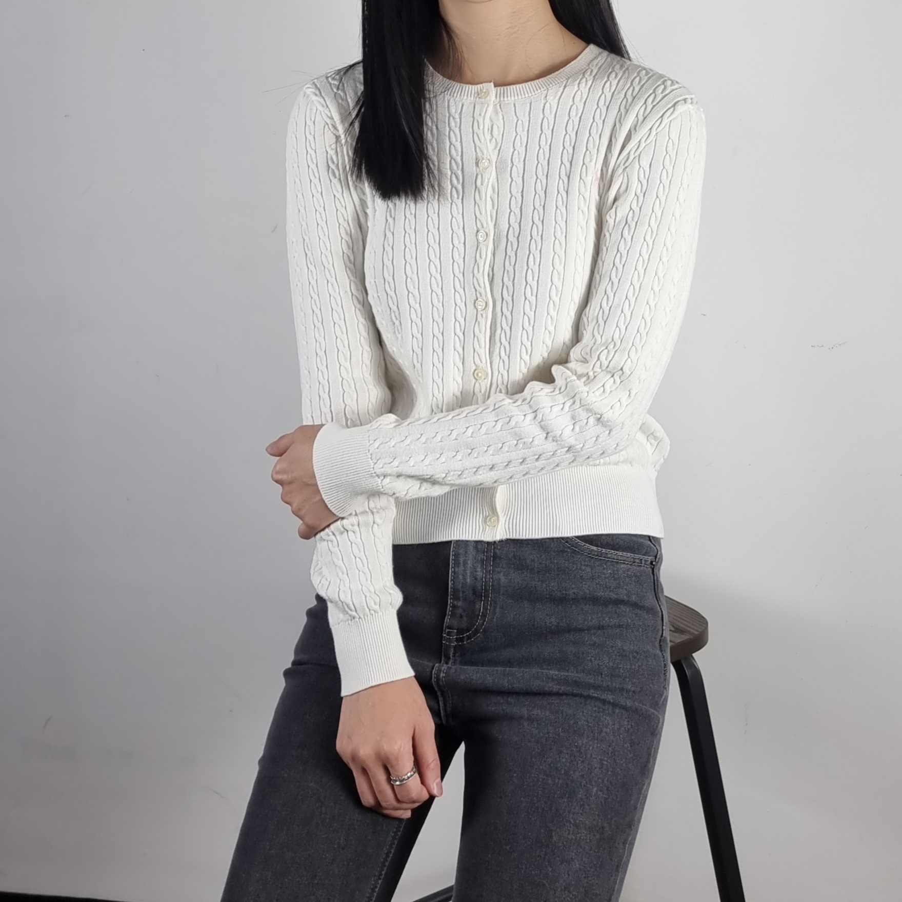폴로 랄프로렌 케이블 니트 걸즈 가디건 이미지 4