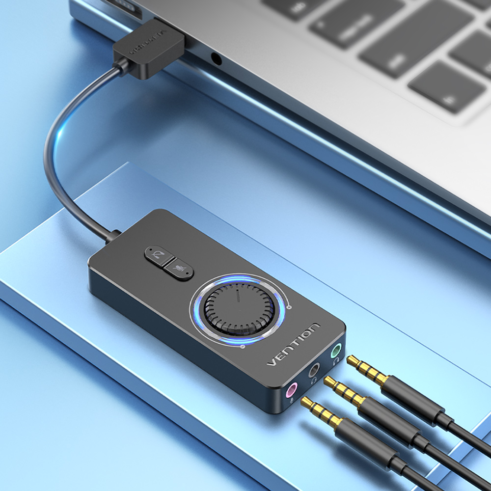 벤션 프리미엄 USB 외장형 사운드카드 1m, CDRBF - 상세 이미지 2