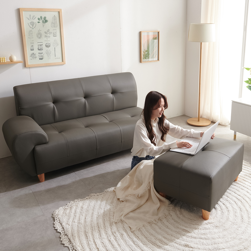 서광퍼니처 로엠 라텍스 3인용 쇼파 소파 스툴세트