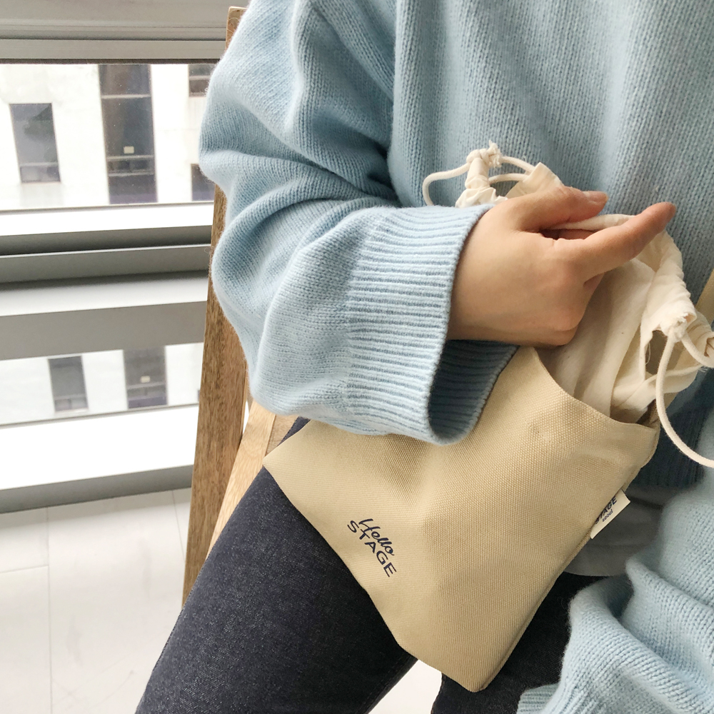 미니 크로스 백 핸드폰 가방 [코튼 캔버스]