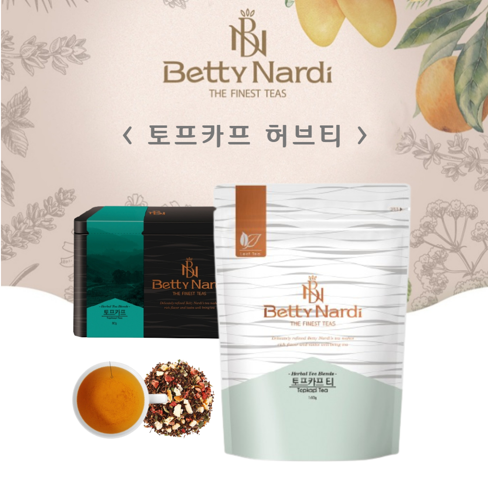 토프카프 리필 140g 허니부쉬 과일차 망고 딸기 오렌지 향 블렌딩 달콤한 가향차 허브티 - 상세 이미지 2