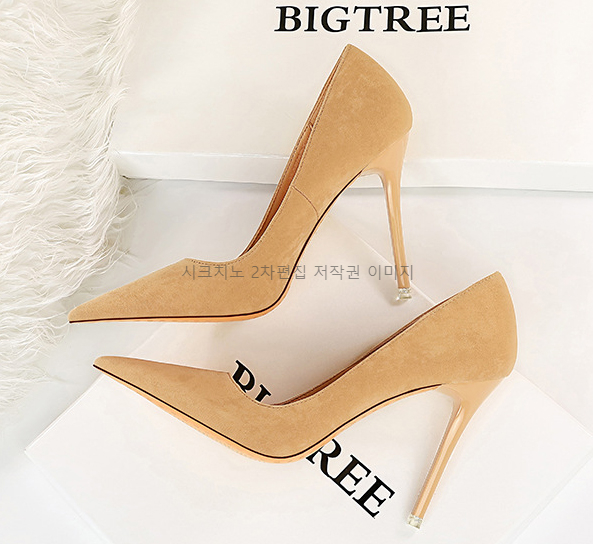 220-265 마스케 10cm 스웨이드 여자 하이힐 펌프스 구두 4color 상세 이미지 17