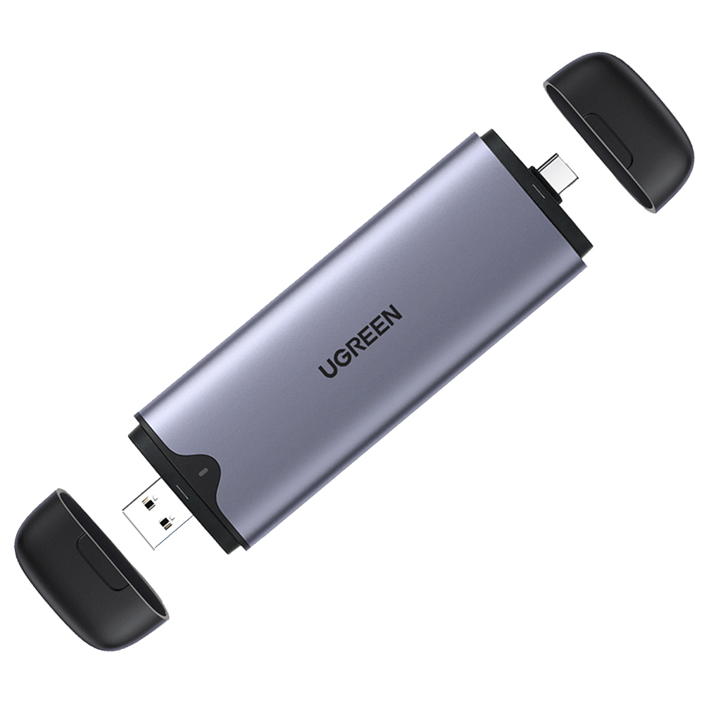 유그린 M.2 NVMe SSD 듀얼 USB A C타입 외장케이스, CM353