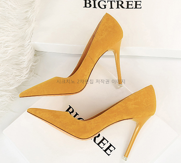 220-265 마스케 10cm 스웨이드 여자 하이힐 펌프스 구두 4color 상세 이미지 13