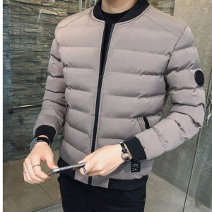 겨울 항공 점퍼 항공 잠바 남자 초경량 패딩 얇은 퀄팅 단체 숏 패딩 가... 착용 후기 | 사이즈/핏 총정리 - 상품 이미지 3