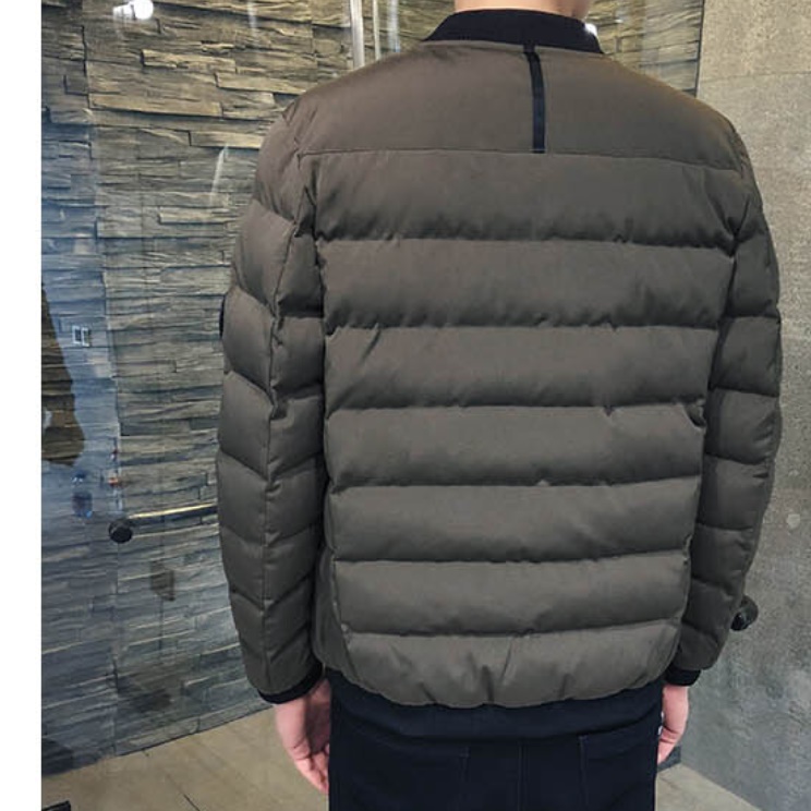겨울 항공 점퍼 항공 잠바 남자 초경량 패딩 얇은 퀄팅 단체 숏 패딩 가벼운 돕바 이미지 4