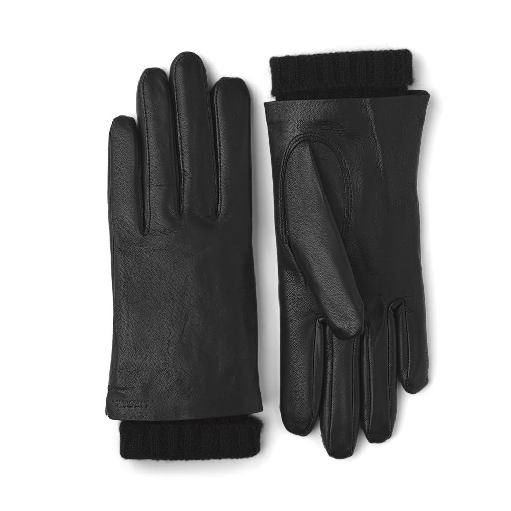 헤스트라 메간 헤어쉽 양가죽 블랙 14490 100- 여자 여성 겨울 가죽 장갑