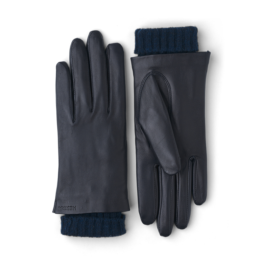 헤스트라 메간 헤어쉽 양가죽 네이비 14490 280- 여자 여성 겨울 가죽 장갑