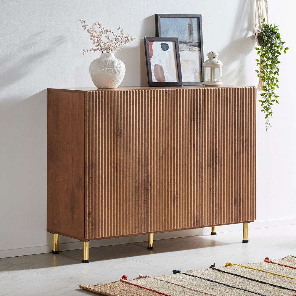 장인가구 네스트 템바보드 사이드보드 높은 거실장 1200 다리형