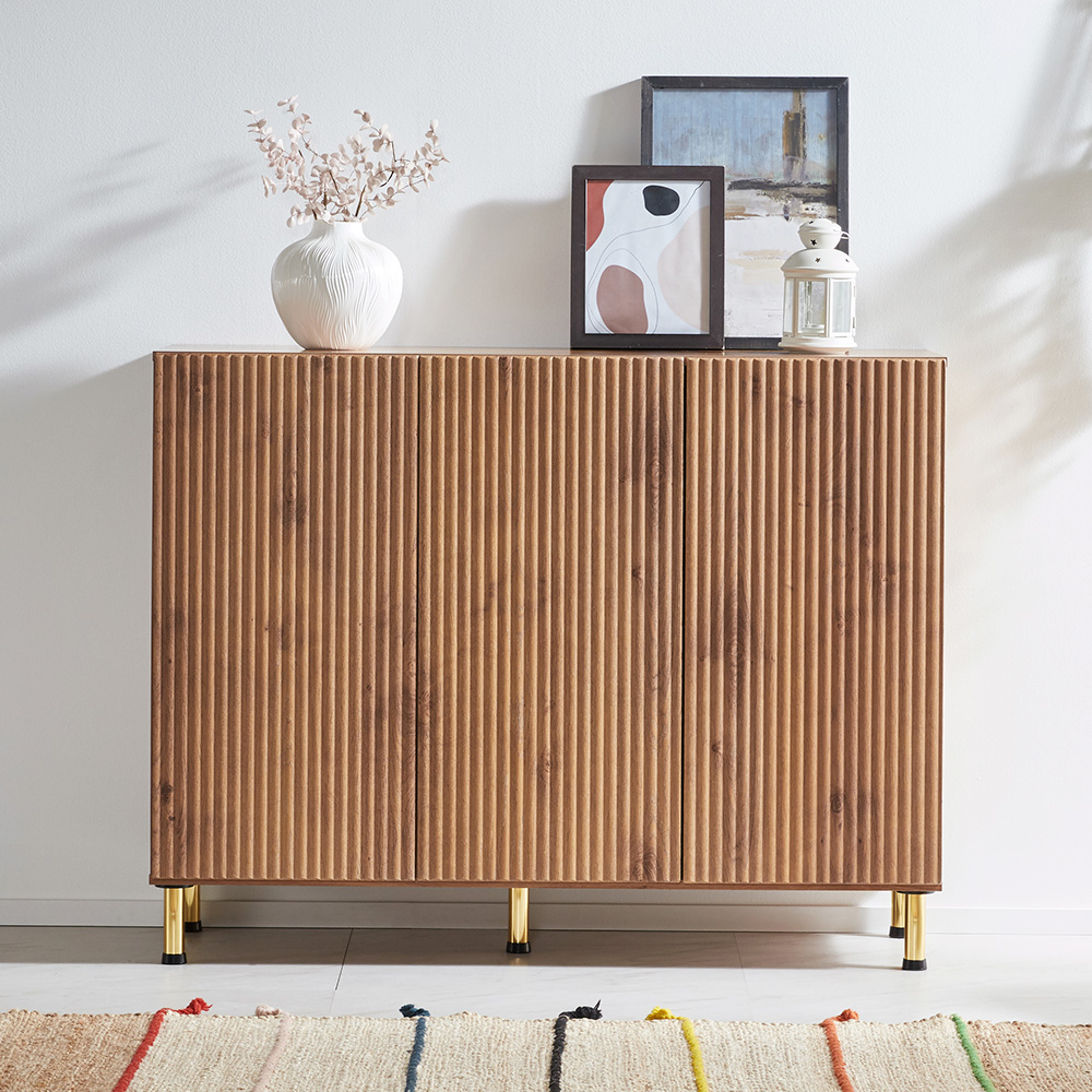 장인가구 네스트 템바보드 사이드보드 높은 거실장 1200 다리형