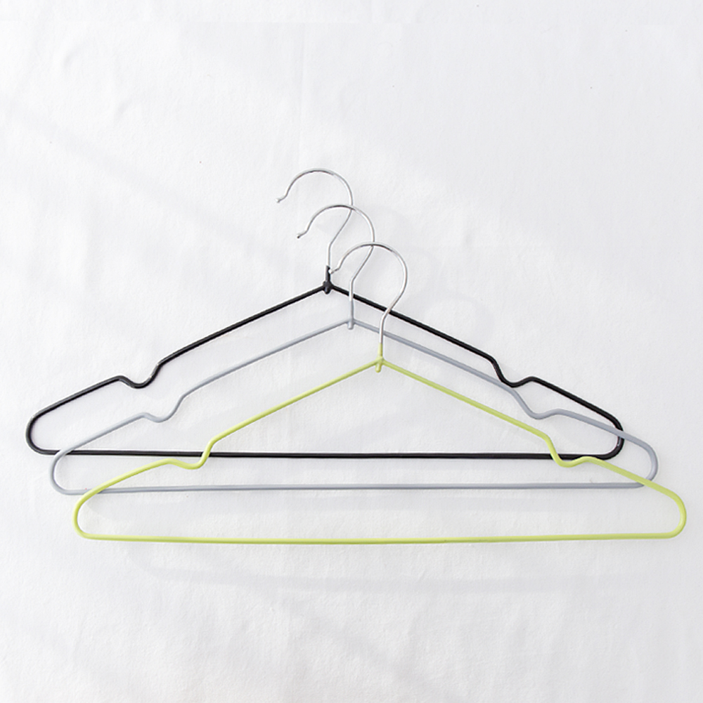 할메이드 상의 티셔츠 세탁소 옷가게 철제 논슬립 옷걸이 1p
