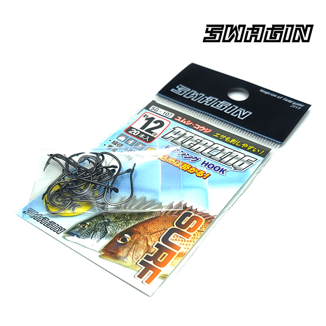 백경 스웨긴 피어싱 서프훅 원투낚시 바늘 12호 SG-107
