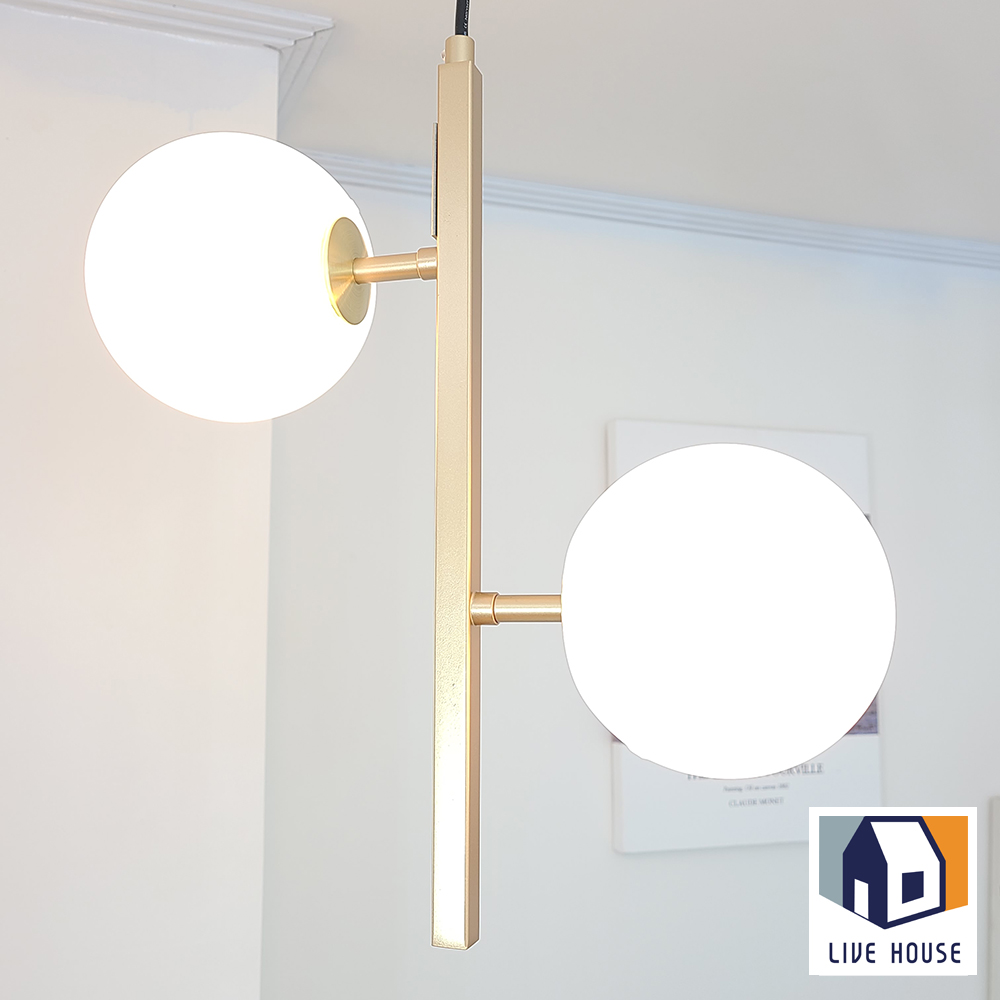 식탁조명 펜던트 조명 골드 LED 전등 버블팝 4등