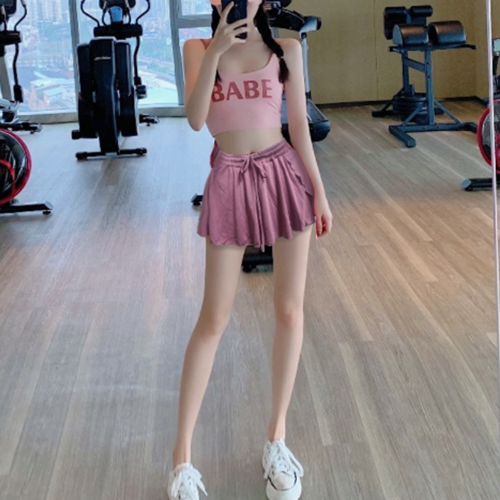 폴댄스옷 폴웨어세트 폴쇼츠 줌바 댄스 라인 방송 치마 바지 이미지 6
