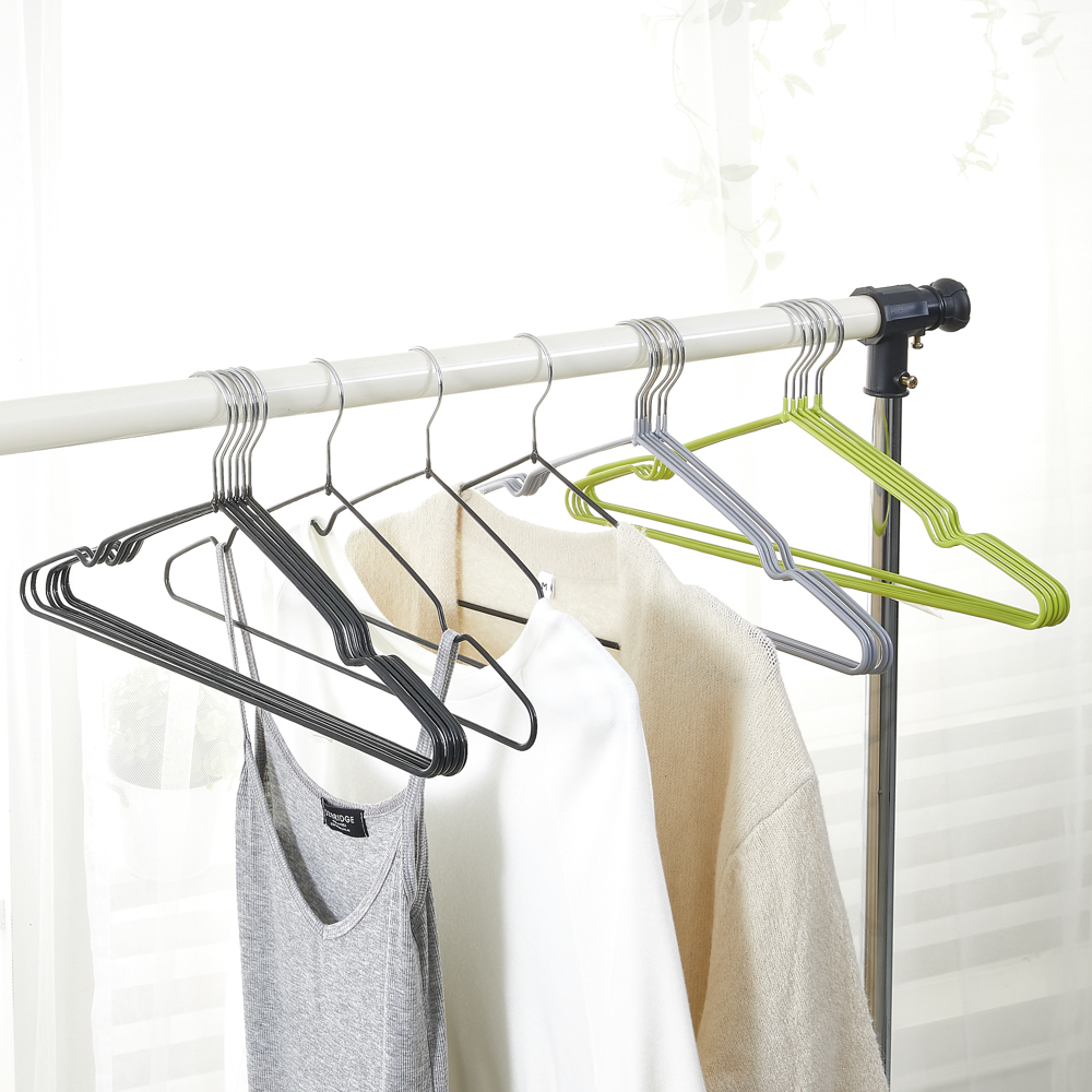 할메이드 상의 티셔츠 세탁소 옷가게 철제 논슬립 옷걸이 1p