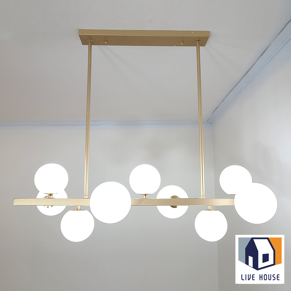 식탁조명 펜던트 조명 골드 LED 전등 버블팝 4등