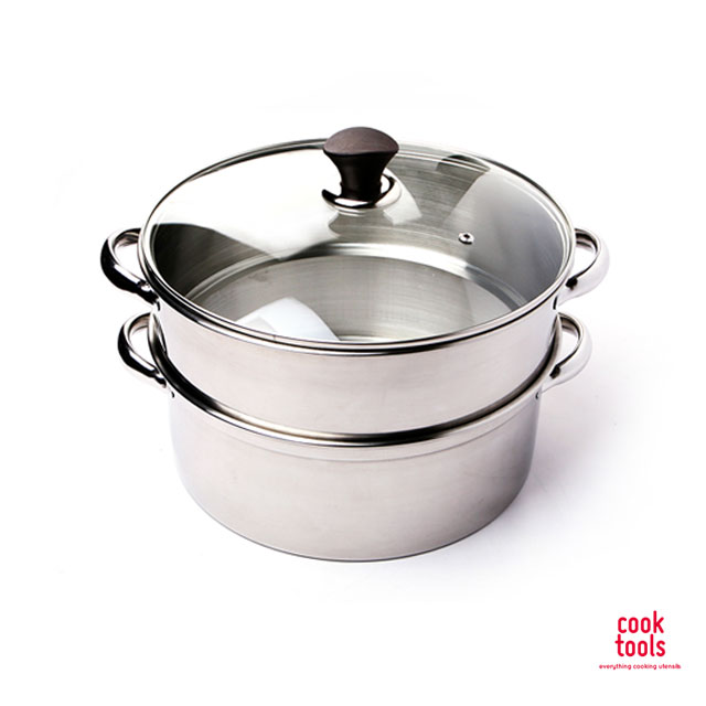 스테인레스 가정용 떡 만두 딤섬 2단 찜기