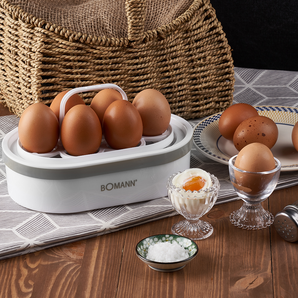 보만 원터치 계란 달걀 찜기 삶기 기계 반숙기 스텐 에그쿠커 알람기능 과열방지 EK6130