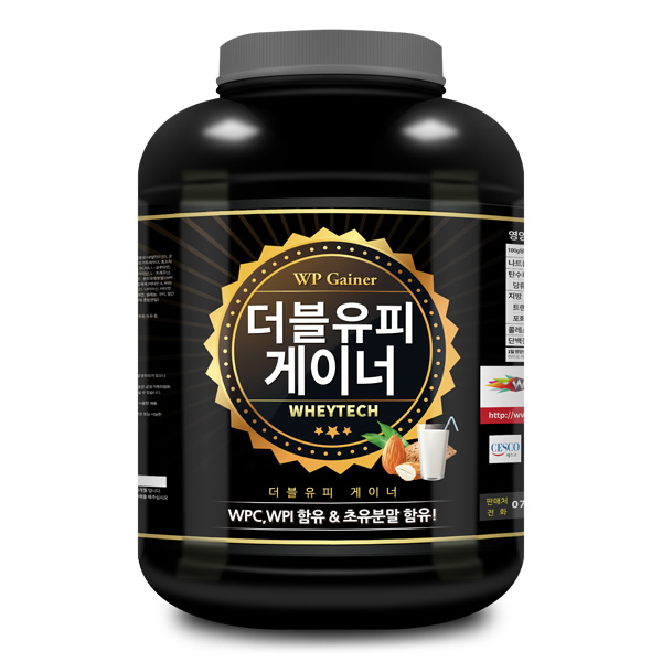 1+1 웨이테크 WP게이너 단백질보충제 프로틴 벌크업 파우더 쉐이크 초코맛 4kg 2개 이미지 2