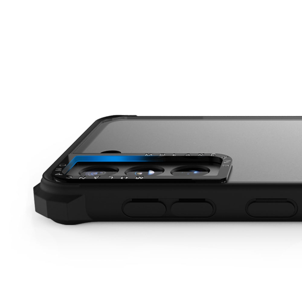 모란카노 갤럭시 A31 임팩트 제로 범퍼 휴대폰 케이스 화이트 반투명 - 상세 이미지 4