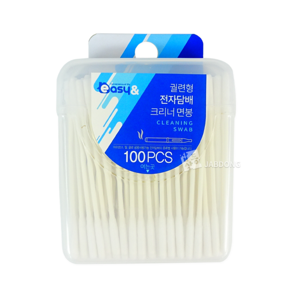 얇은 면봉 뾰족면봉 메이크업 전자담배 청소 100개 - 상품 이미지