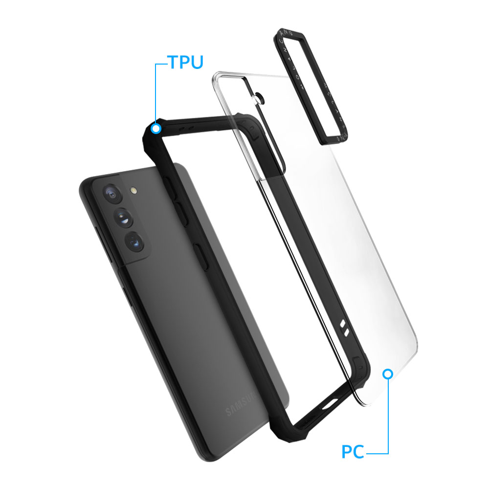 모란카노 갤럭시 A52s 5G 임팩트 제로 범퍼 휴대폰 케이스 화이트 반투명 - 상세 이미지 4
