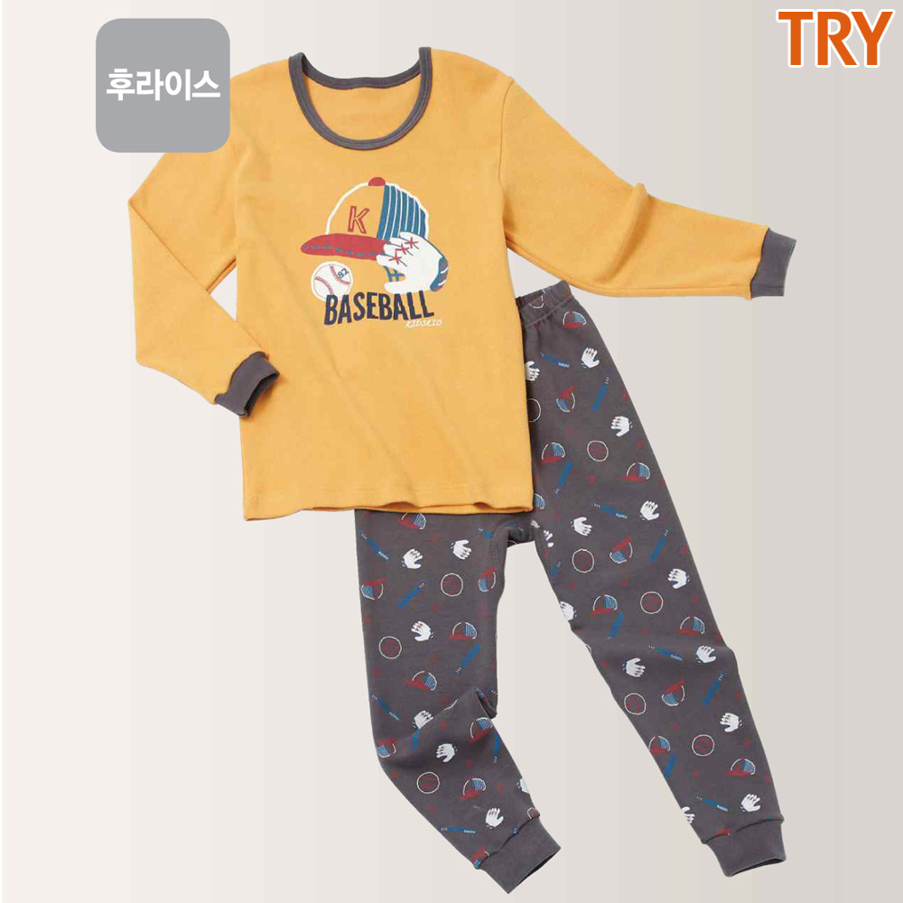 트라이 아동 초등학생 내복 키즈 어린이집 여아 남아 내의 실내복 9부 - 상세 이미지 3
