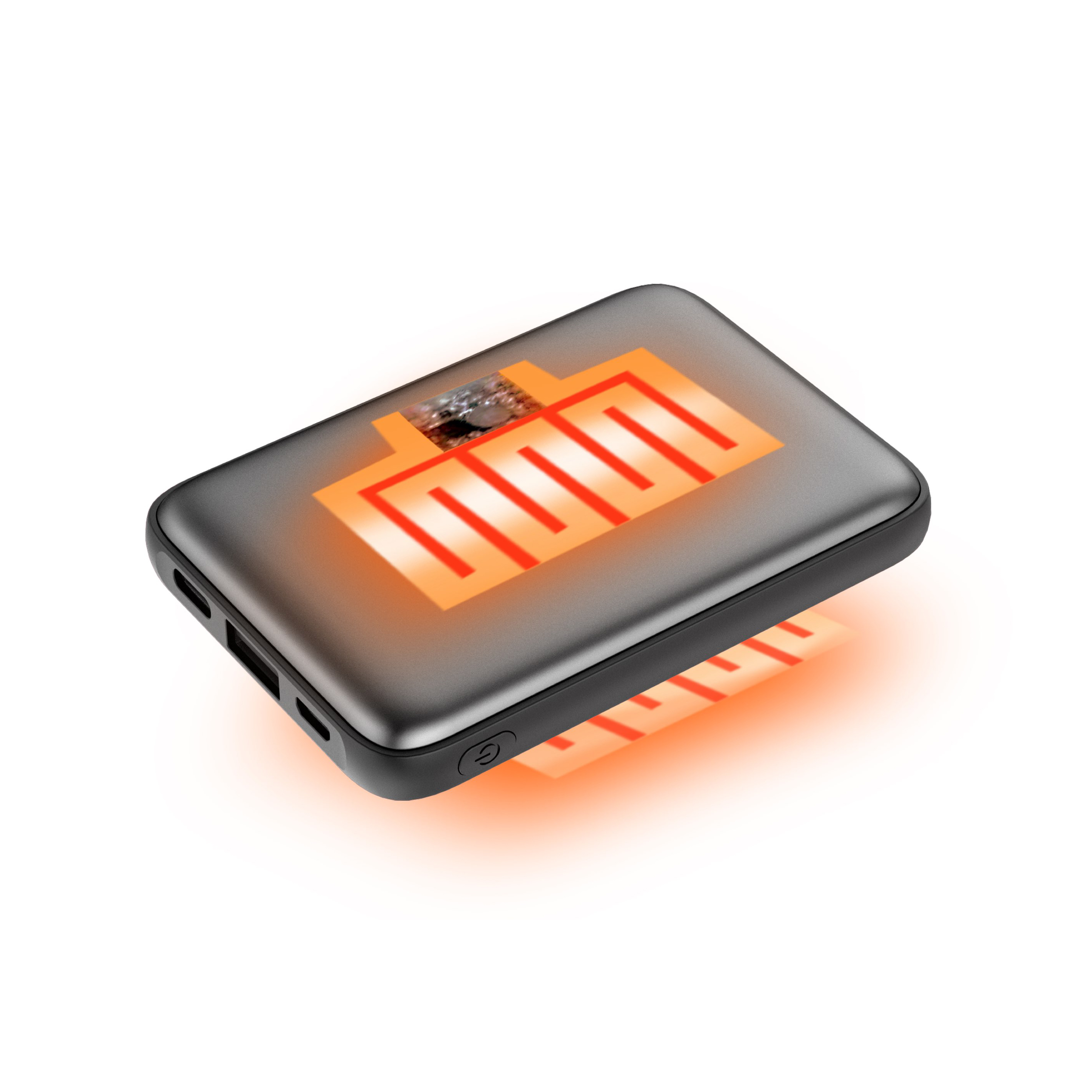 애니클리어 양면 핸디 휴대용 손난로 네임카드 핫팩 보조배터리 전용파우치 HOT9 5000mAh - 상세 이미지 2