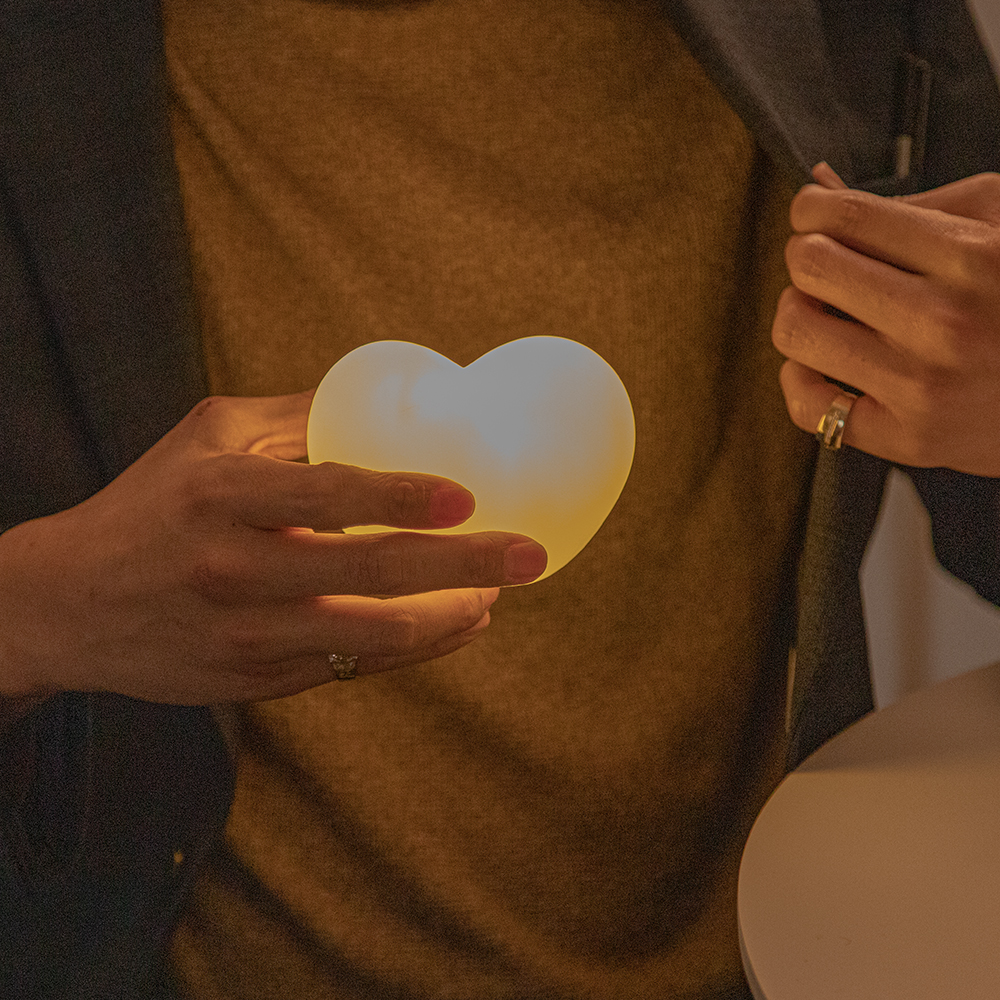 자몽등 간접 조명 미니 LED 무드등 하트무드등 소 화이트