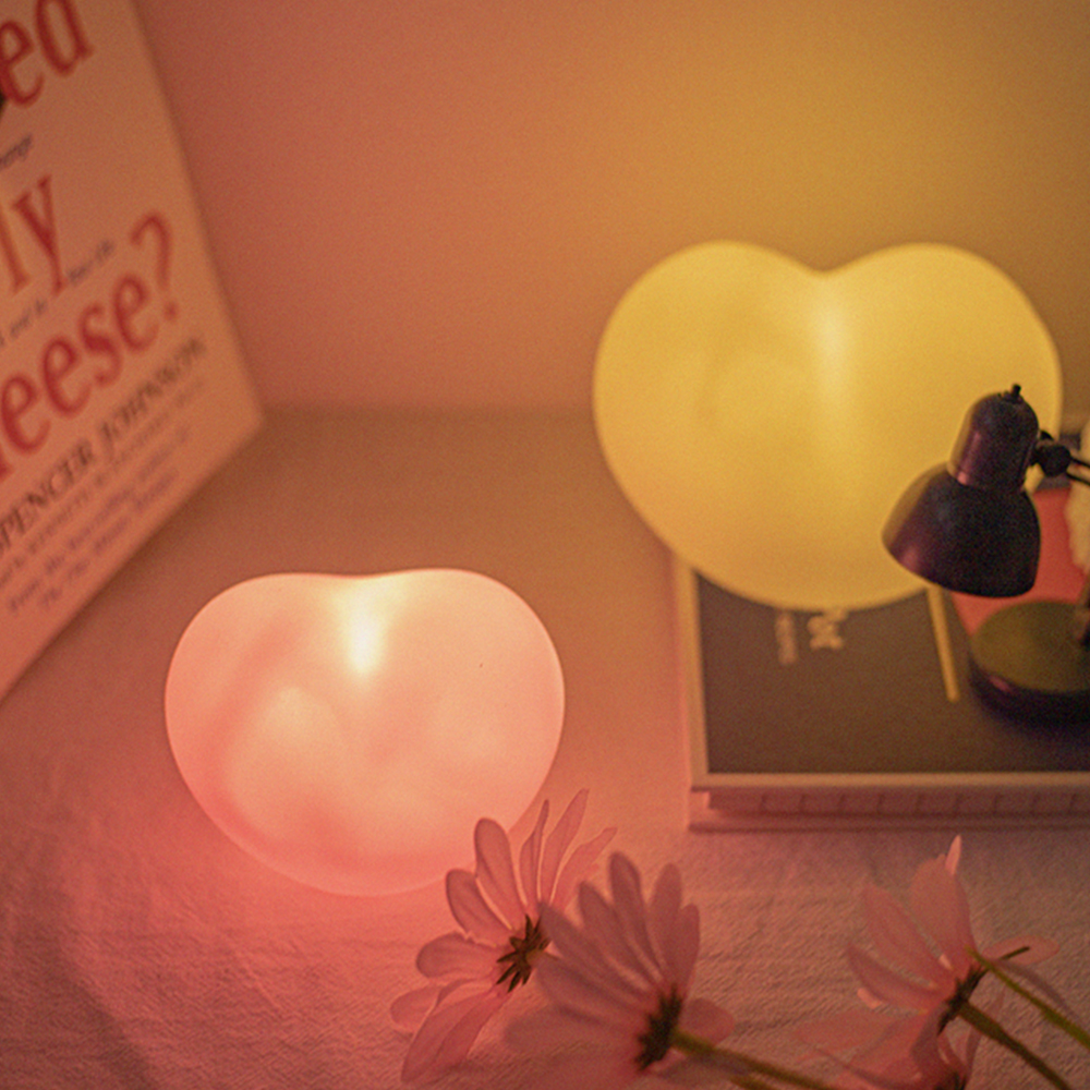 자몽등 간접 조명 미니 LED 무드등 하트무드등 소 화이트