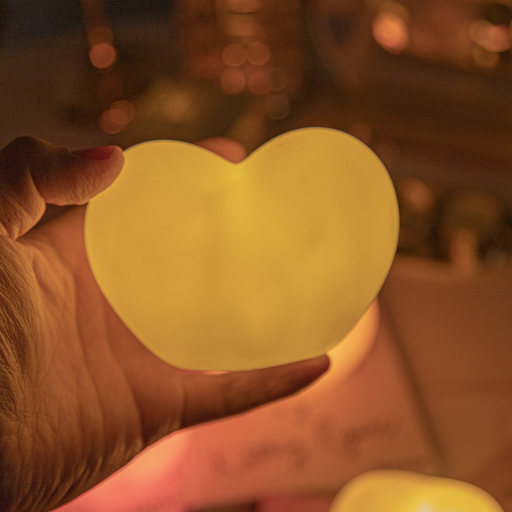 자몽등 간접 조명 미니 LED 무드등 하트무드등 소 화이트