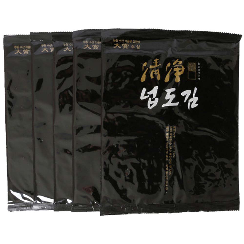 김밥김 50매 완도 무조미 웰빙 구운 넙도김 설선물세트 이미지 4
