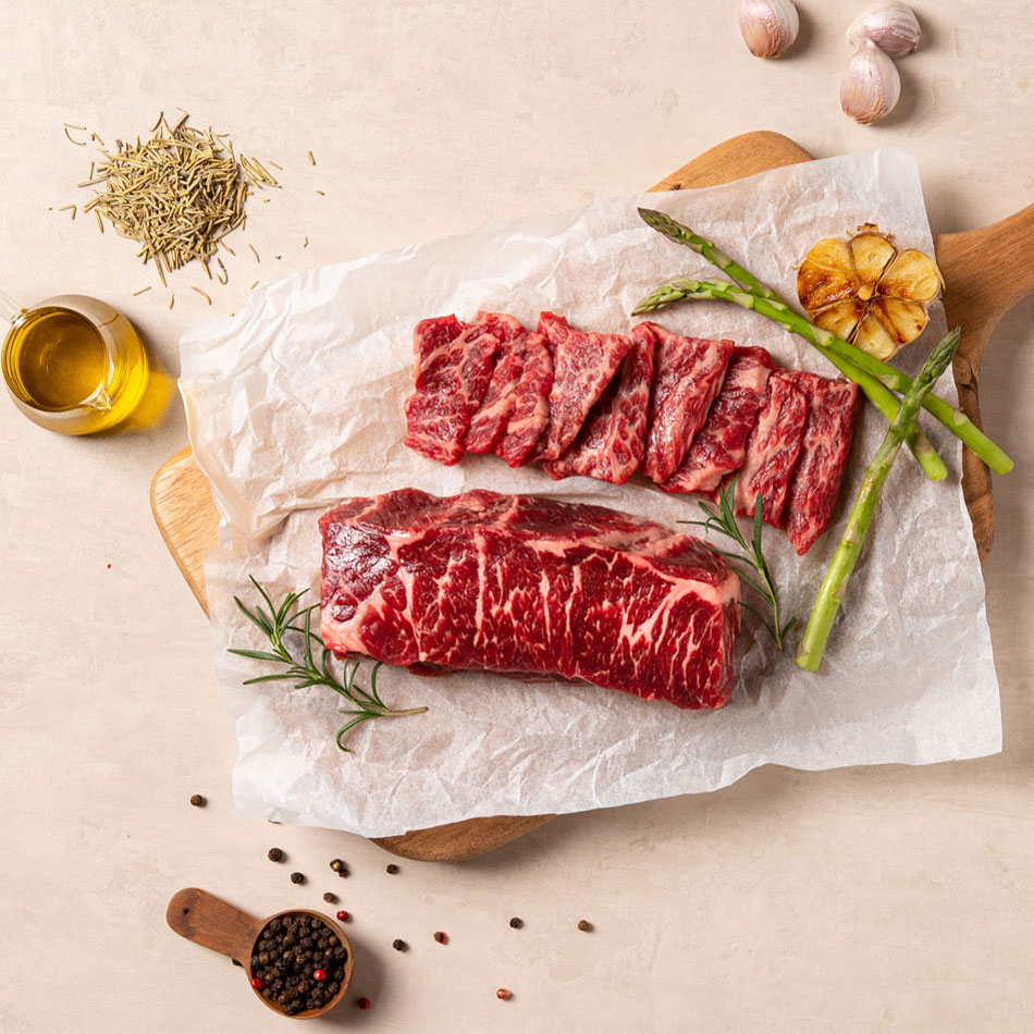 미트포테이블 살치살 블랙앵거스 미국산 소고기 스테이크