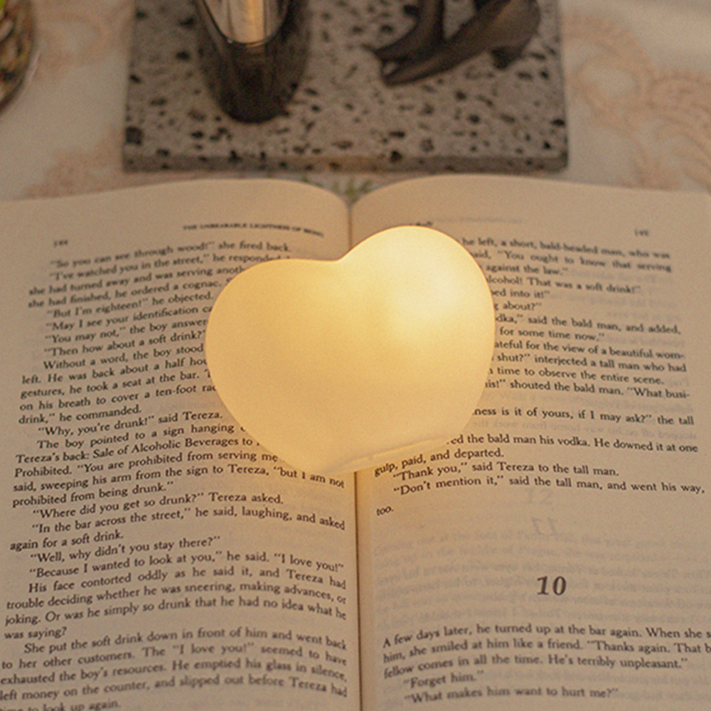 자몽등 간접 조명 미니 LED 무드등 하트무드등 소 화이트