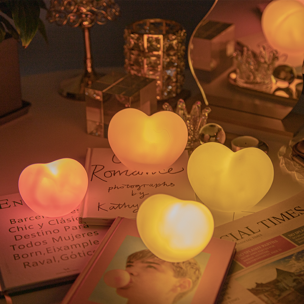 자몽등 간접 조명 미니 LED 무드등 하트무드등 소 화이트