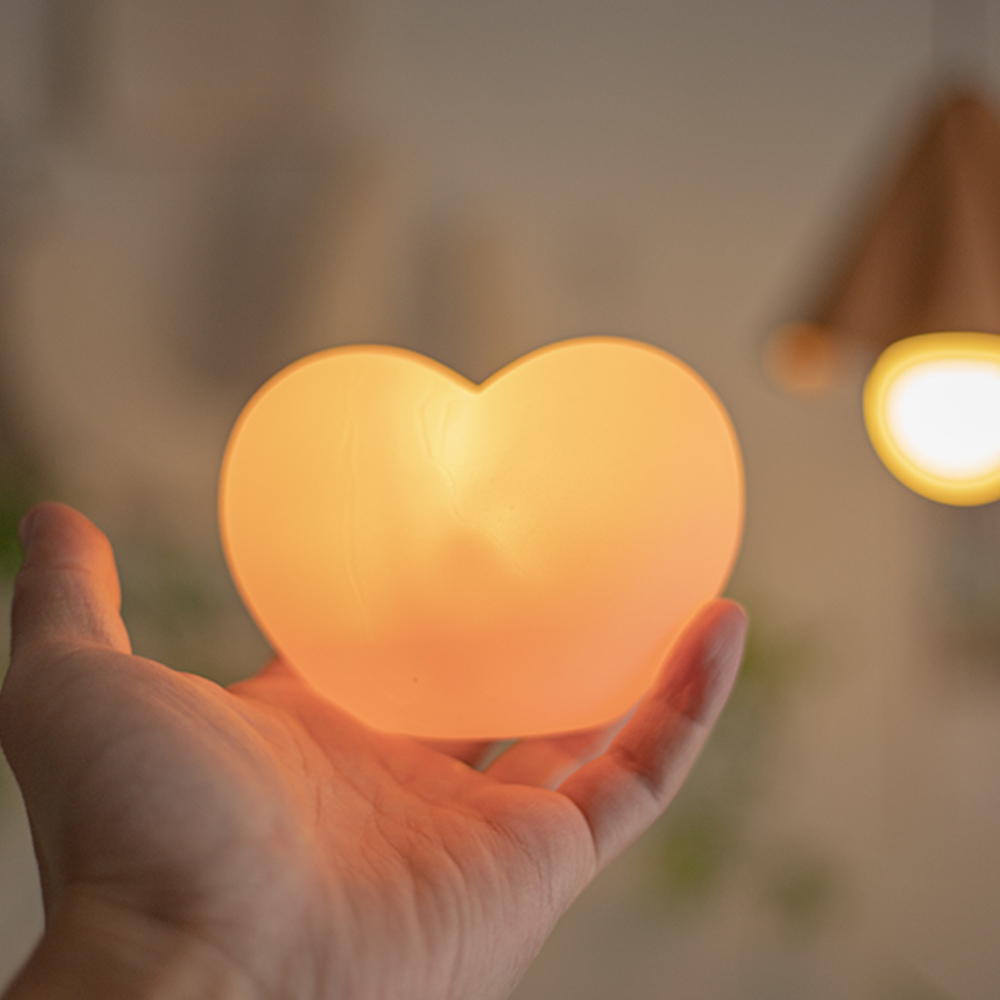 자몽등 간접 조명 미니 LED 무드등 하트무드등 소 화이트